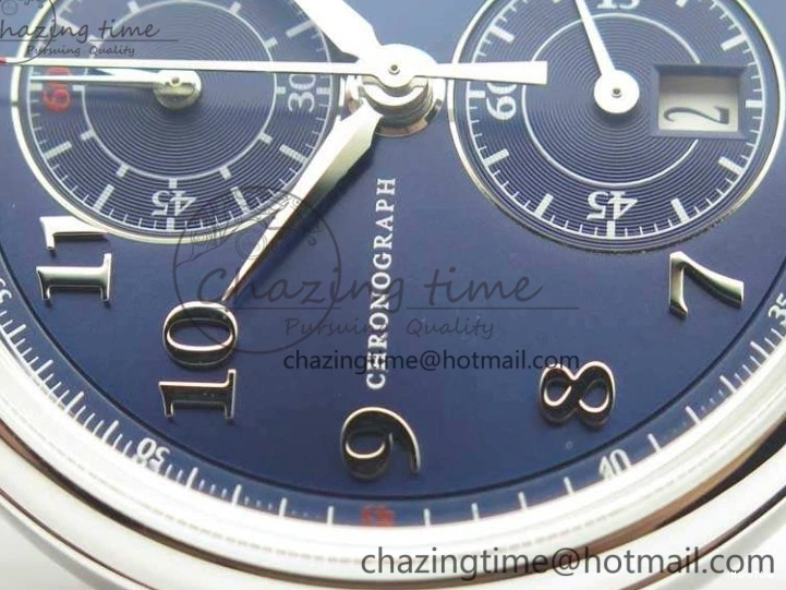MIROTIME 0501 Breathable Da Vinci IW393402 SS ZF 1:1 Best Edition Blue Dial On Black Leather Strap A 7211